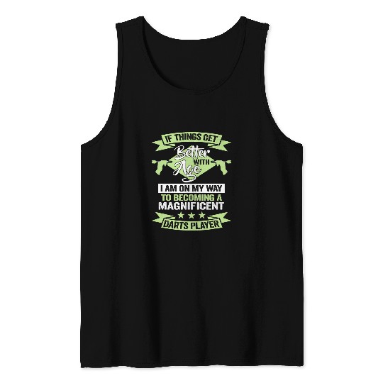 A magnificent Darts Player Dart Team Birthday Dart Player Tank Tops
