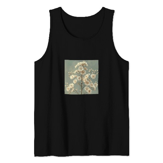 Babys Breath Flower Pattern Graphic 1 Tank Tops