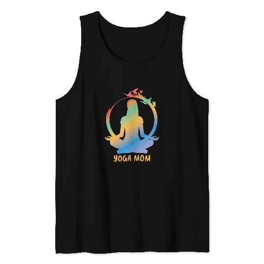 Peaceful Yoga Mom Meditation Mother s Day Gift Tank Tops