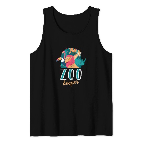 Zookeeper Animal Lover Wildlife Zoologist Tank Tops