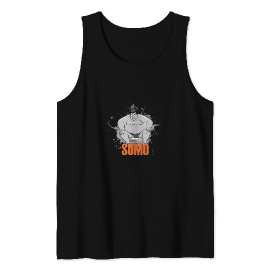 sumos Wrestling Heavy Weight Japanese Tank Tops