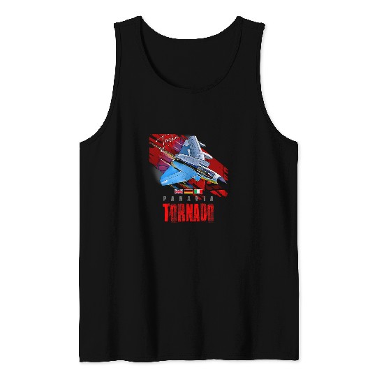 Airplane Tornado Jet Aircraft Tank Tops