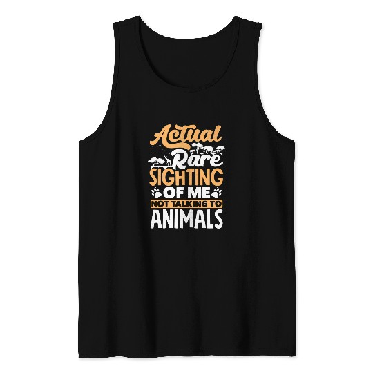 Zoology Zoologist Zookeeper Actual Rare Sighting Tank Tops