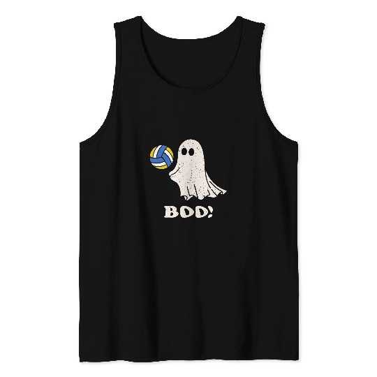 Cute ghostss Playing Volleyball Halloween Volleyball Costume Tank Tops