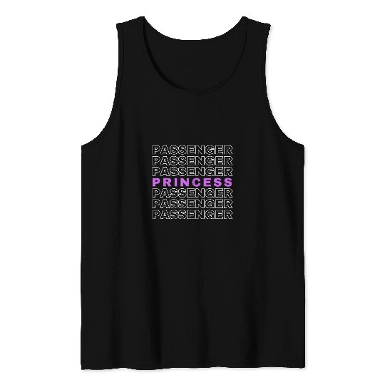 Passenger Princess Funny Girls Trip Summer Copilot Tank Tops