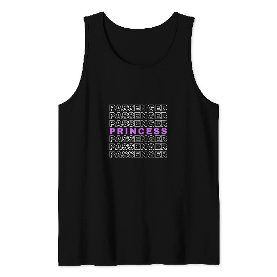 Passenger Princess Funny Girls Trip Summer Copilot Tank Tops