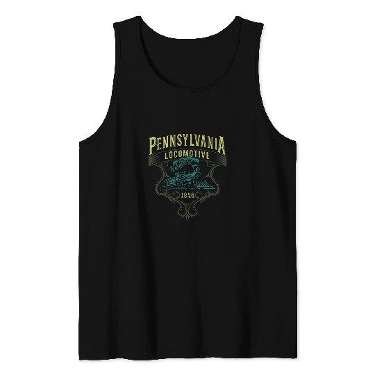 Pennsylvania Steam Train Locomotive Tank Tops