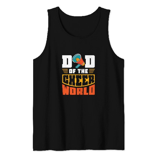 Cheerleading Father Costume Cheerleader Papa Cheer Dad Tank Tops