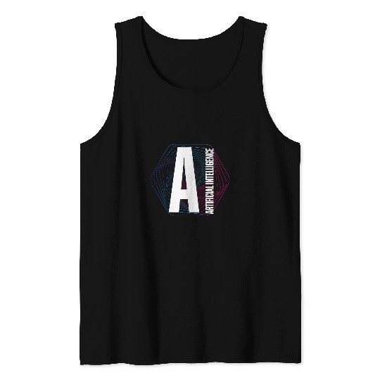 AI Artificial Intelligence Computer Science robot brain Tank Tops