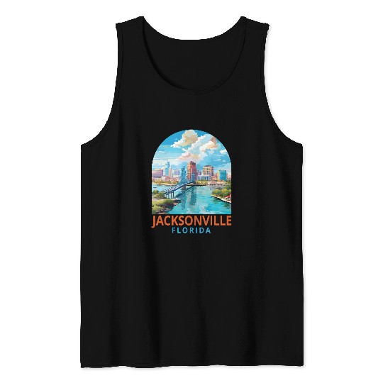 Adventure Travel Traveling Vacation Jacksonville Florida Tank Tops