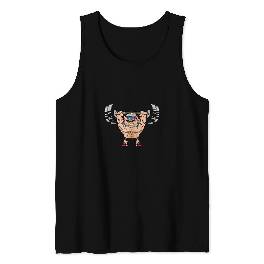 Bench Press Gift GYM Muscle Benjamin Franklin Bodybuilding Tank Tops
