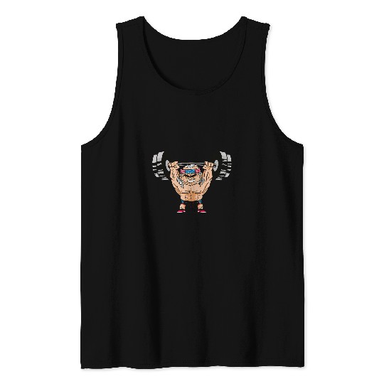 Bench Press Gift GYM Muscle Benjamin Franklin Bodybuilding Tank Tops