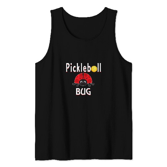 Pickleball Bug Funny Ladybug Tank Tops