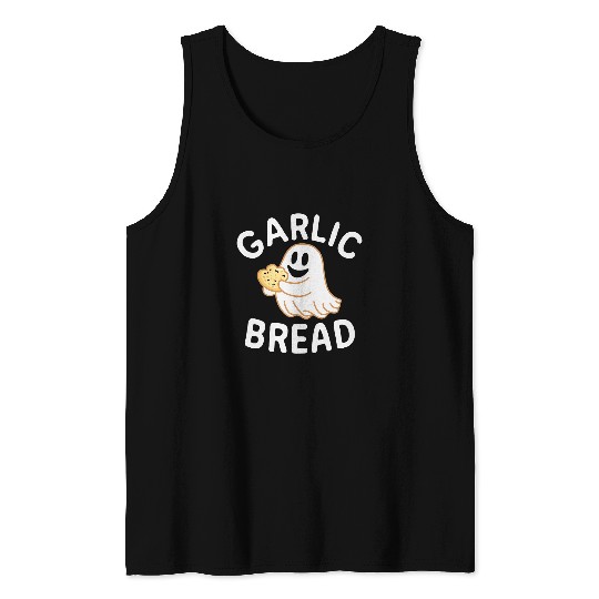 Halloween Garlic Bread ghostss Horror Party Costume Tank Tops