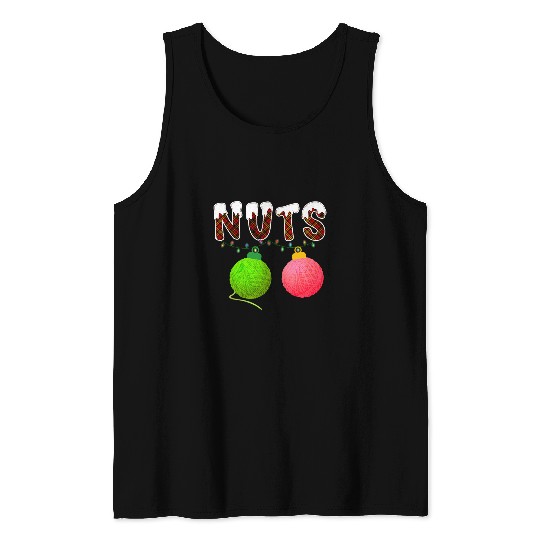 Chest Nuts Matching Chestnuts Crochet Christmas Couples Nuts Tank Tops