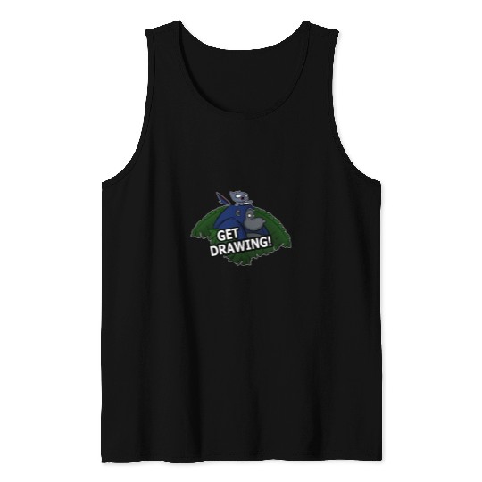 get drawing gorilla and cat design Tank Tops
