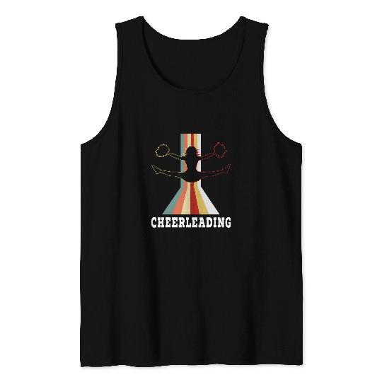 Cheerleading Retro Cheerleader vintagess Cheer School Sports Tank Tops