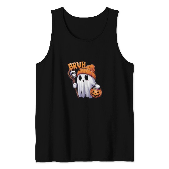 Bruh ghostss Halloween Cute ghostss Trick Or Treat Candy Kids 2 Tank Tops