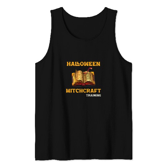 Novelty Witchcraft Spell Book Witch in Training Tank Tops