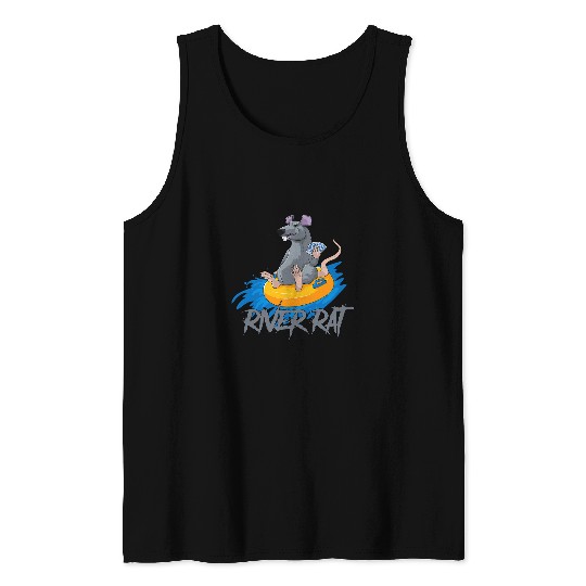 Pokers Cards Texas Hold Em River Rat Casino Funny Tank Tops