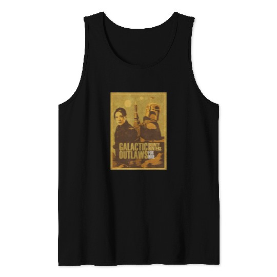 Star warss The Book of Boba Fett Fennec Galactic Outlaws Tank Tops
