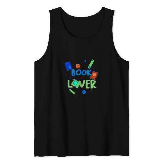 Happy Books Reader Book Lover Tank Tops