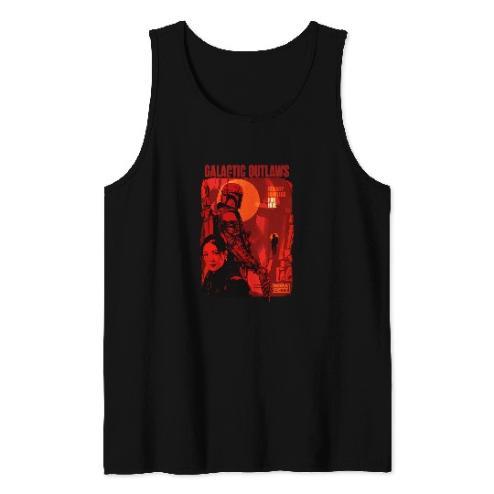 Star warss The Book Of Boba Fett Galactic Outlaws Color Pop Tank Tops