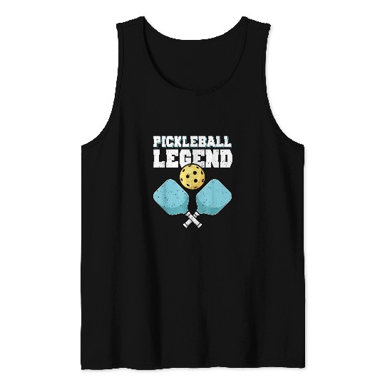 Pickleball Court and Pickleball Paddle for Pickleball Legend 1 Tank Tops