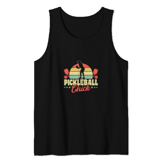 Pickleball Champion Tournament Player Pickleball Chick 1 Tank Tops