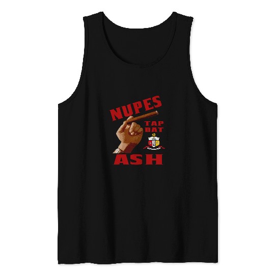 Black Nupes Tap Dat Ash Cigar Tank Tops