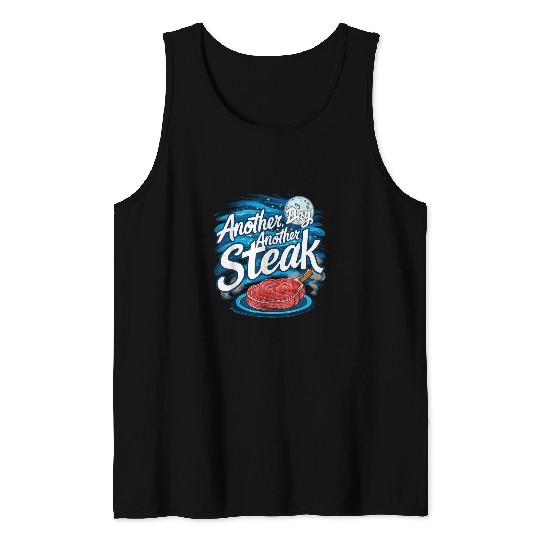 Grilled Steak Gournet Gym Rat Lean Protein Muscle Food Gym Tank Tops