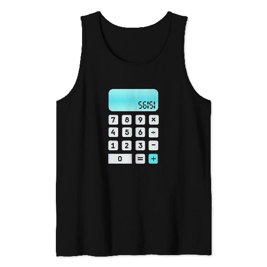 Calculator Costume Math Lovers Math Outfit Halloween Tank Tops