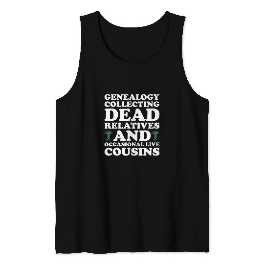Genealogist Family Tree Expert Ancestry Research Genealogy Tank Tops