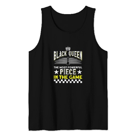 Black Queen Chess 2 Tank Tops