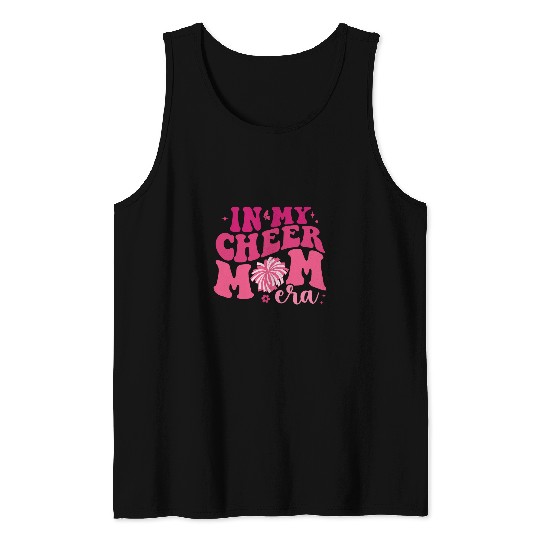 In My Cheer Mom Era Cheerleading Football Cheer Mom Life Tank Tops