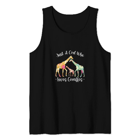 Lover Giraffe Retro vintagess Animal Humor Funny Humor 1 Tank Tops