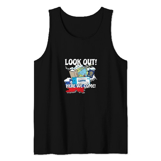 Look Out Slovenia Here We Come Matching Family Vacation Trip Tank Tops
