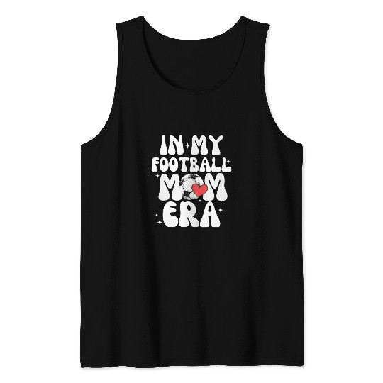 In My Football Mom Era Retro Cheer Funny Trendy Boys Tank Tops