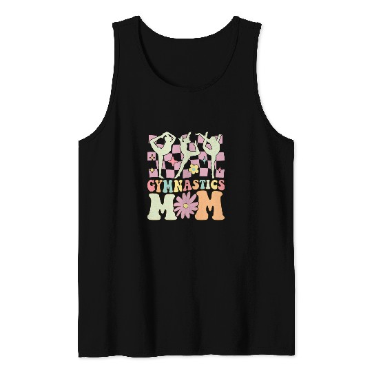 Gymnastics Mom Groovy Gymnast Acrobat 1 Tank Tops