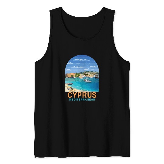 Cyprus Traveling Travel Vacation Trip Cyprus Mediterranean Tank Tops