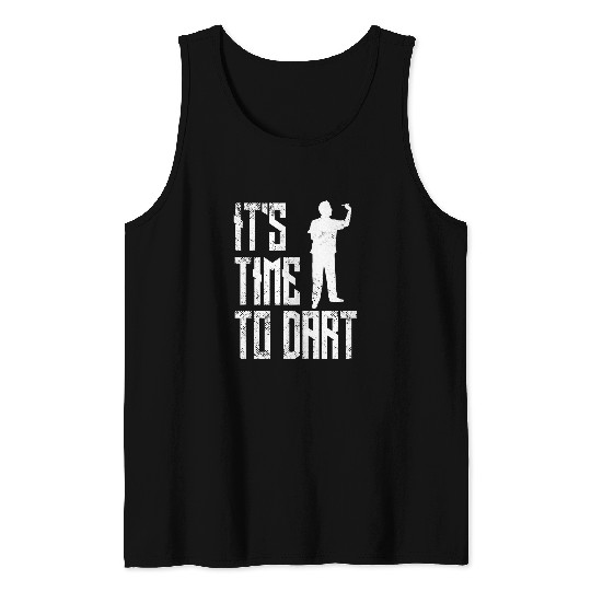 Darts for Dart Players It is Time to Dart Team Tank Tops