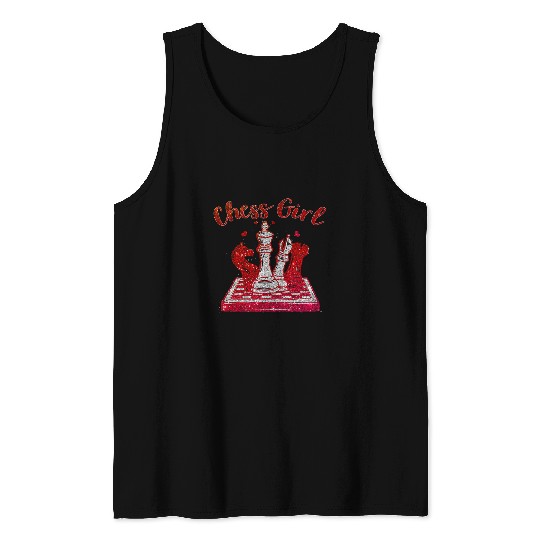 Womens Chess Girl Chess Player Girl Gift Chess Club Tank Tops