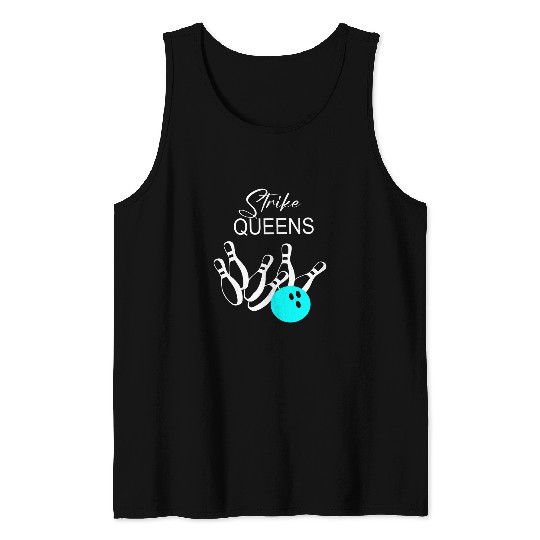 Strike Queens Bowling Tank Tops