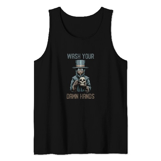 Funny Goth Plague Doctor Tank Tops
