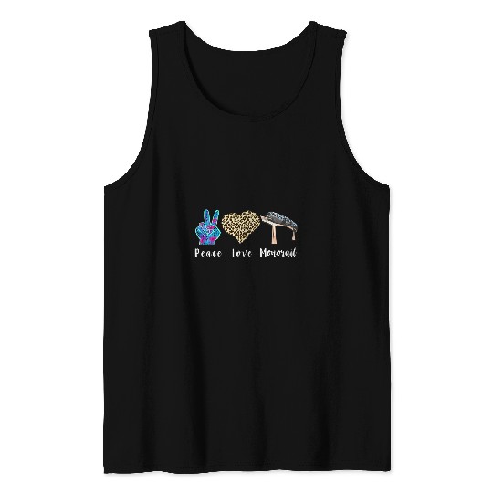 Monorail Love Peace Leopard Forest Vehicle Railway Lover Tank Tops