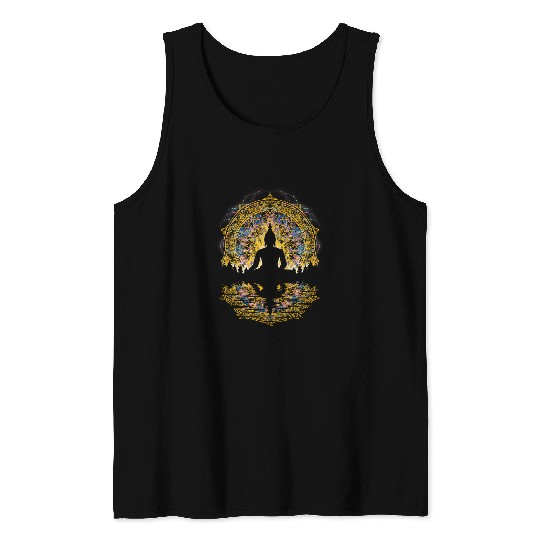 Buddha Religion Buddhism Spiritual Buddhist Meditation Tank Tops