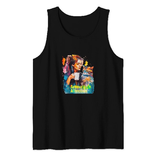 AROMA HUB AFFECTION Cat I love you soft kitty warm kitty Tank Tops