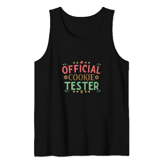 Official Cookie Teste Christmas Gingerbread Lover Tank Tops