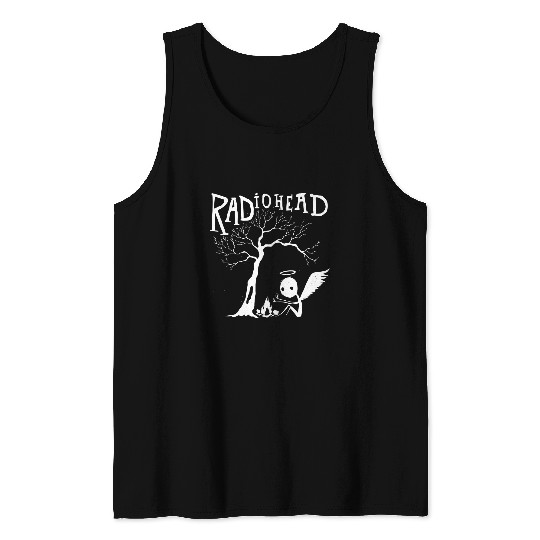 Radiohead Under White Tree Tank Tops