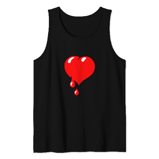 Red Bleeding Heart liberal Tank Top